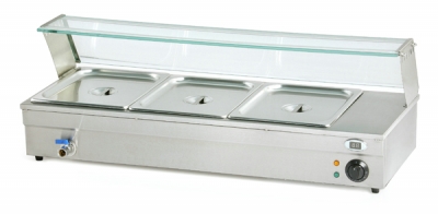 Vodní lázeň Bain Marie BM-3 s hygienickým zákrytem