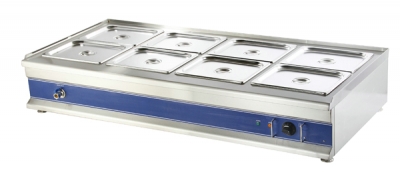 Vodní lázeň Bain Marie BM-8T Kapacita: 8x GN+1/2-100(v)